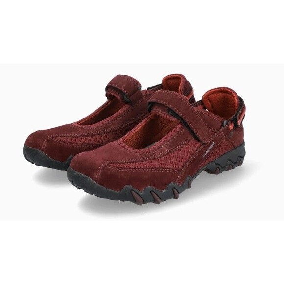 Allrounder by Mephisto Mary Jane Shoes Women's Red Comfort Active Shock Sz 8.5 - Picture 1 of 10